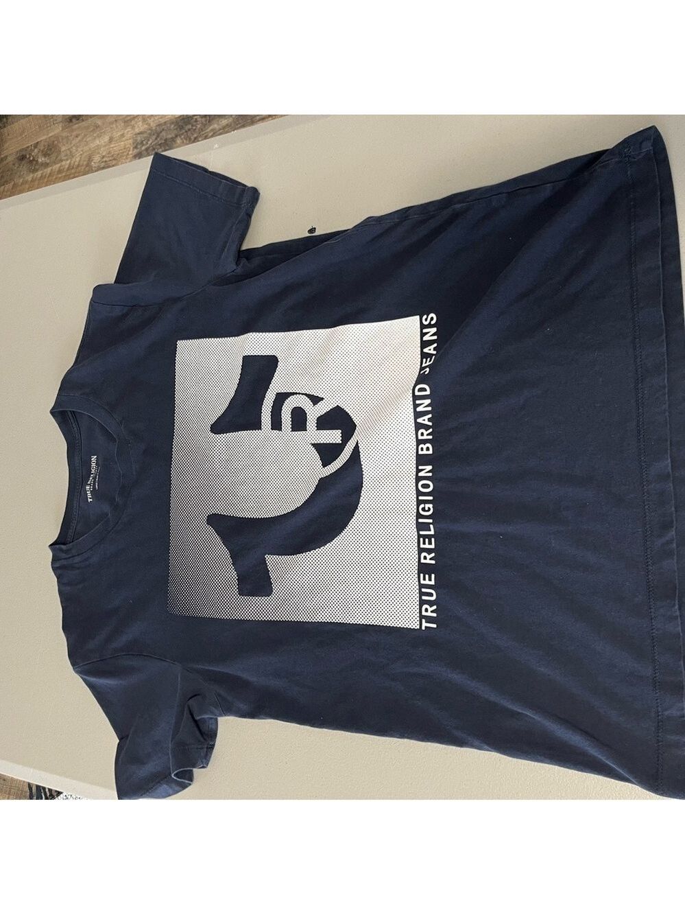 COPY - True Religion Navy Graphic T-Shirt L